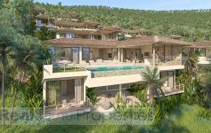 New Contemporary Asian 4-Bed Sea View Estate Villas, Ban Makham